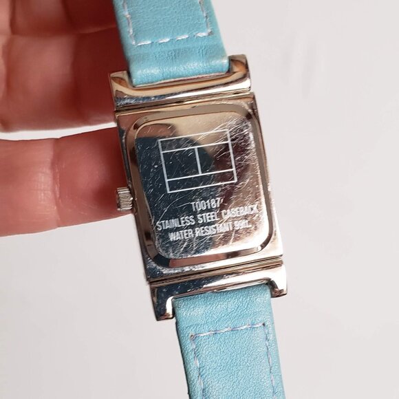 TOMMY HILFIGER Watch Reversible Leather Band Pink Blue - Picture 7 of 14
